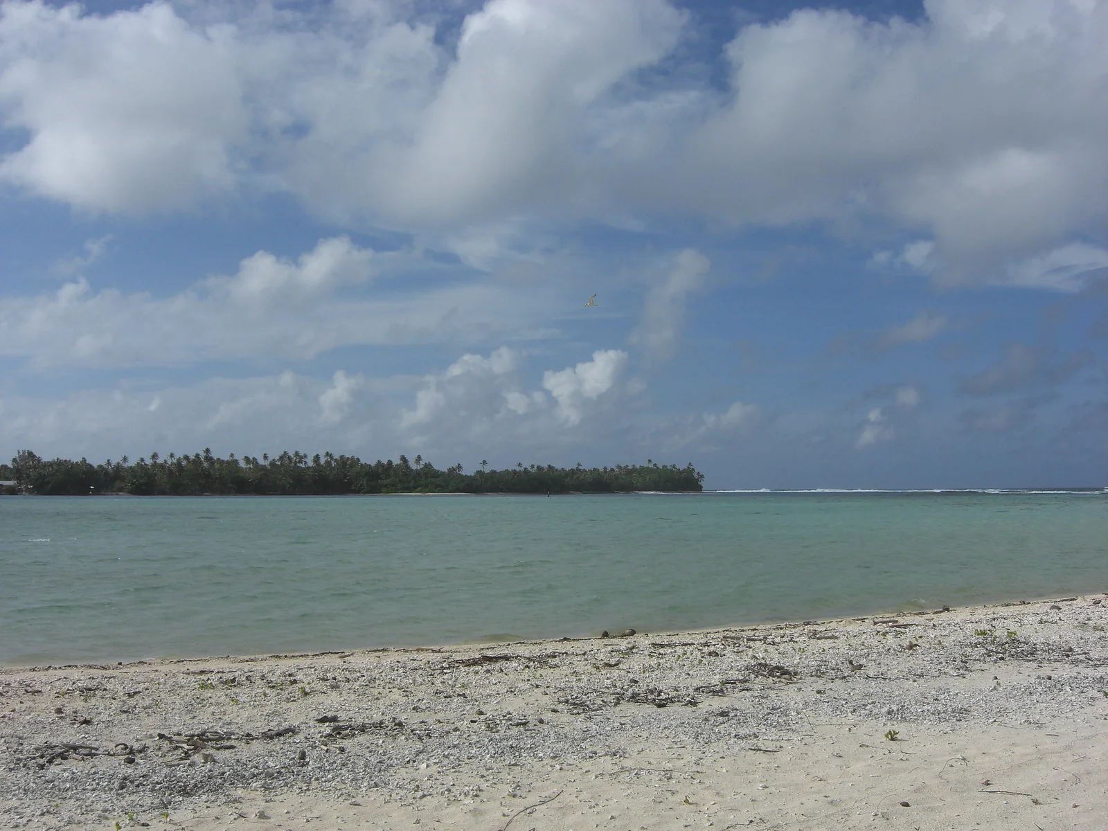 La plage de Parea et les eaux claires de Huahine Iti.
